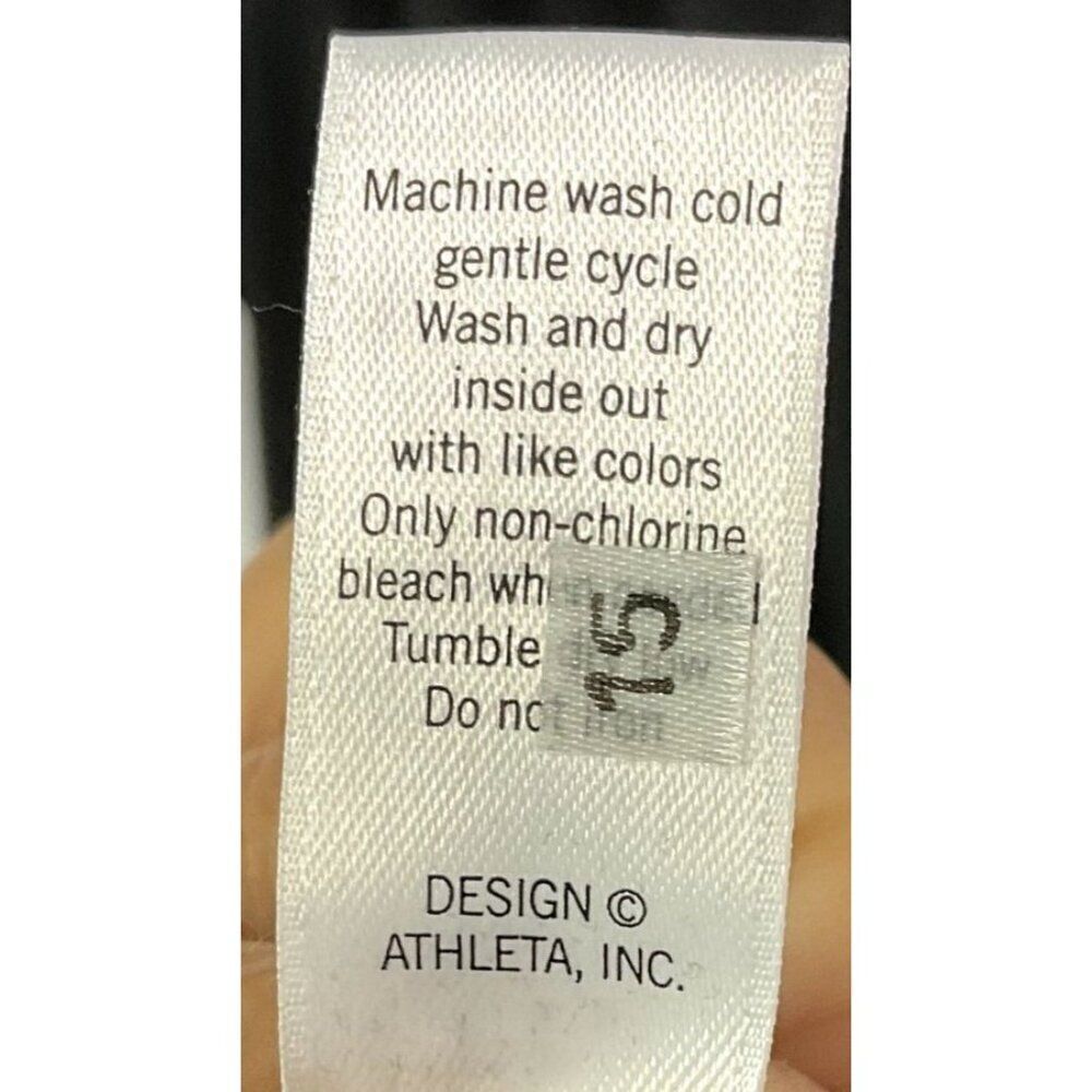 Athleta Topanga Tee Dress, Size Large, Black, Ruched Sides - Picture 13 of 14